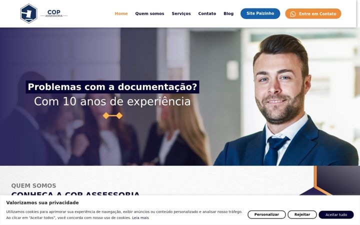 Screenshot of copassessoria.com.br