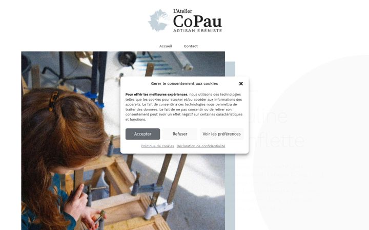 Screenshot of copau.fr