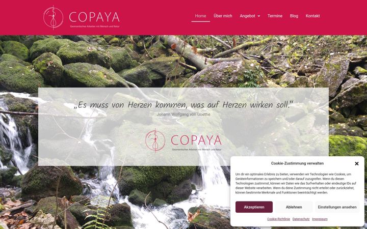 Screenshot of copaya-coaching.de