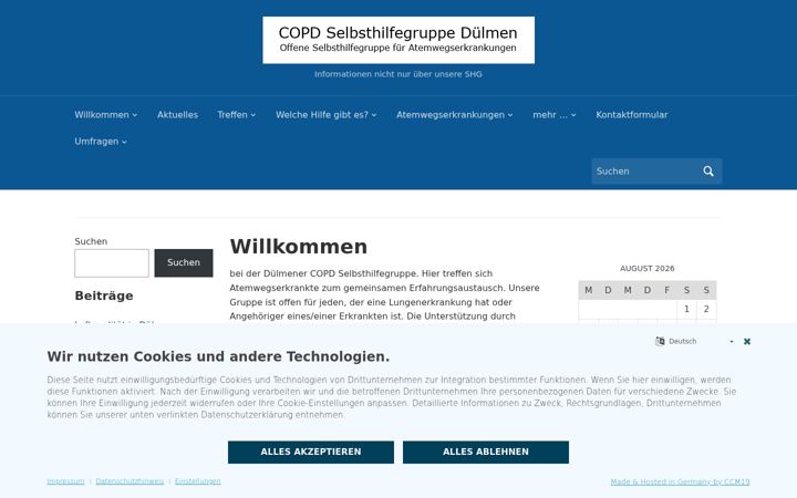 Screenshot of copd-shg-duelmen.de