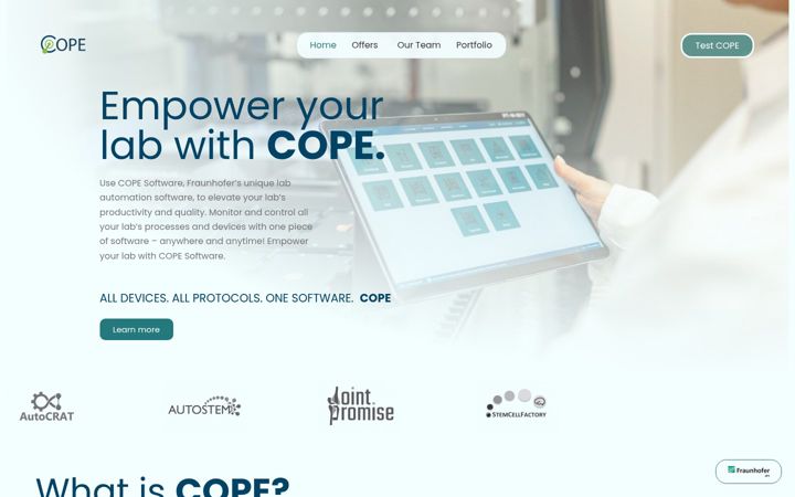 Screenshot of cope-software.de