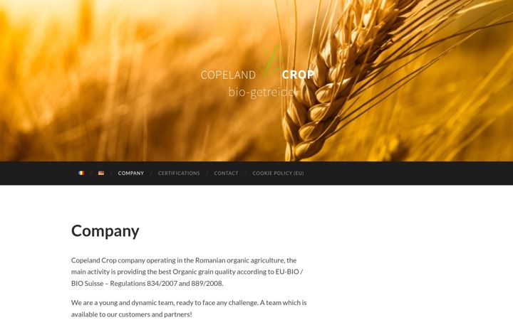 Screenshot of copelandcrop.ro