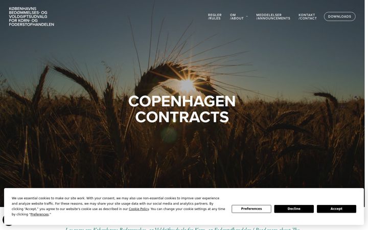 Screenshot of copenhagencontracts.dk