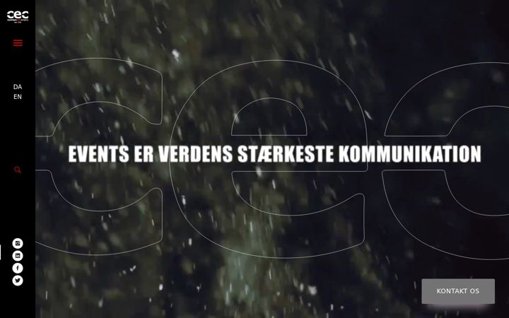 Screenshot of copenhageneventcompany.dk