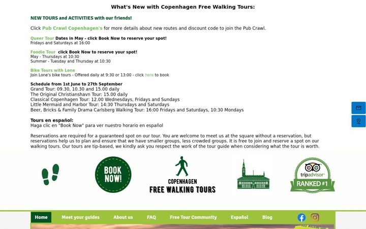 Screenshot of copenhagenfreewalkingtours.dk