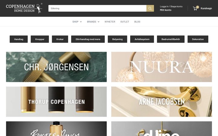 Screenshot of copenhagenhomedesign.se