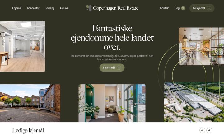 Screenshot of copenhagenrealestate.dk