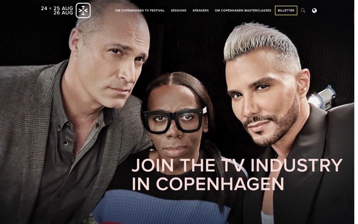 Screenshot of copenhagentvfestival.dk