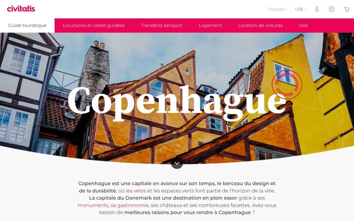 Screenshot of copenhague.fr