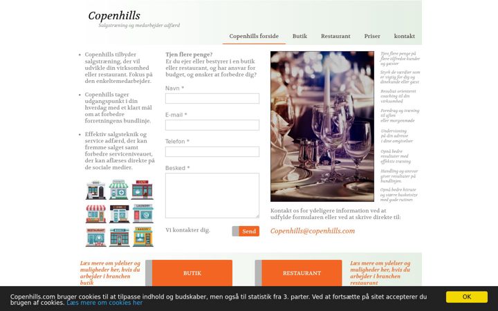 Screenshot of copenhills.com