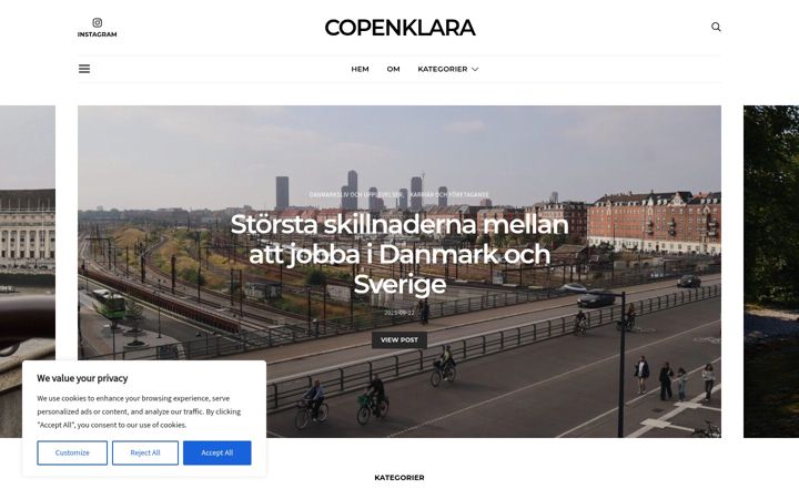 Screenshot of copenklara.com