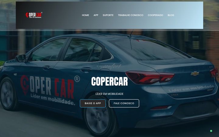 Screenshot of copercar.com.br