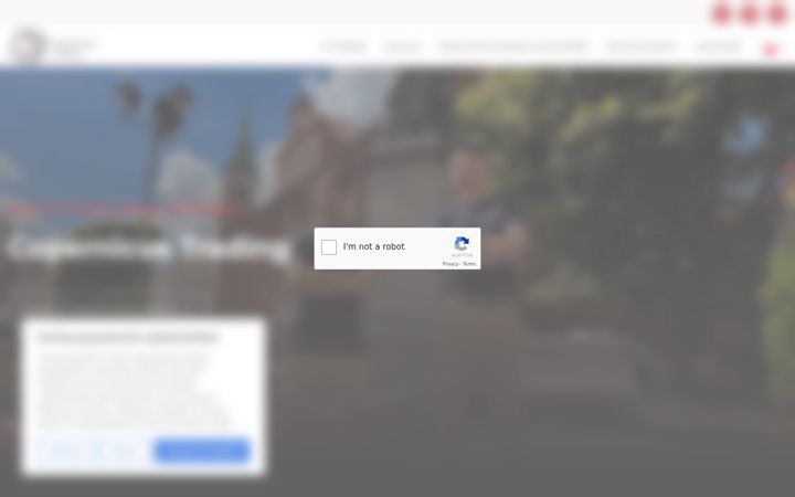 Screenshot of copernicustrading.com
