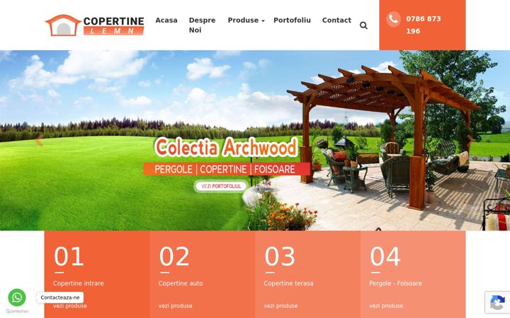 Screenshot of copertine-lemn.ro