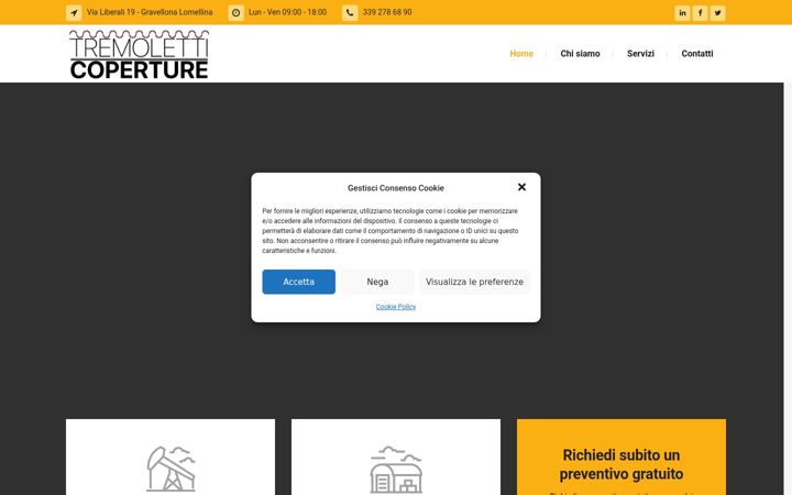 Screenshot of coperturectasfalti.com