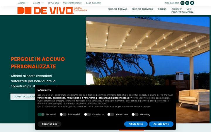 Screenshot von coperturedevivo.it