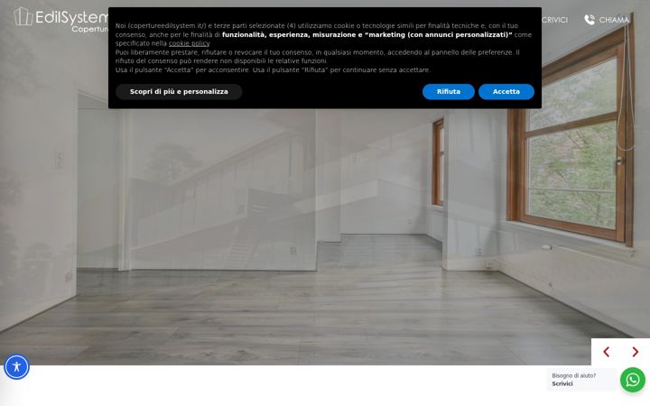 Screenshot of copertureedilsystem.it
