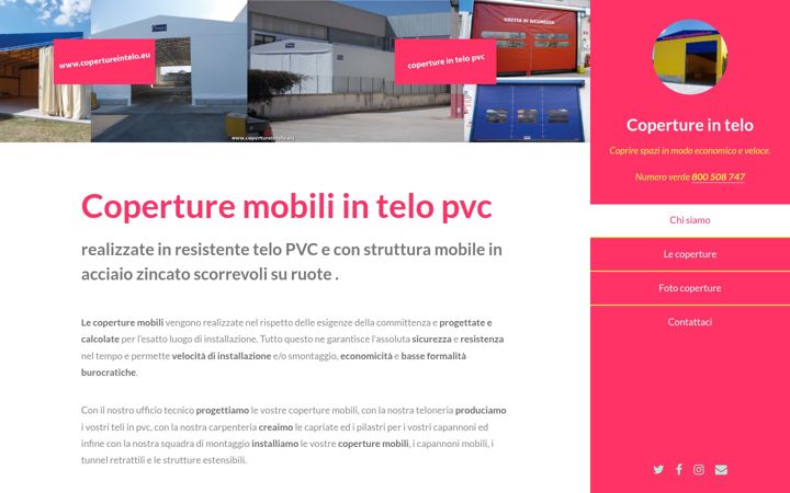 Screenshot of copertureintelo.eu