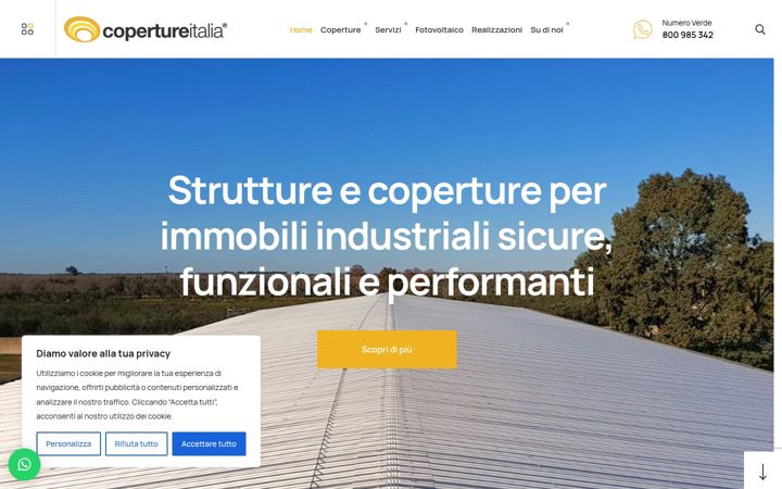 Screenshot of copertureitalia.com