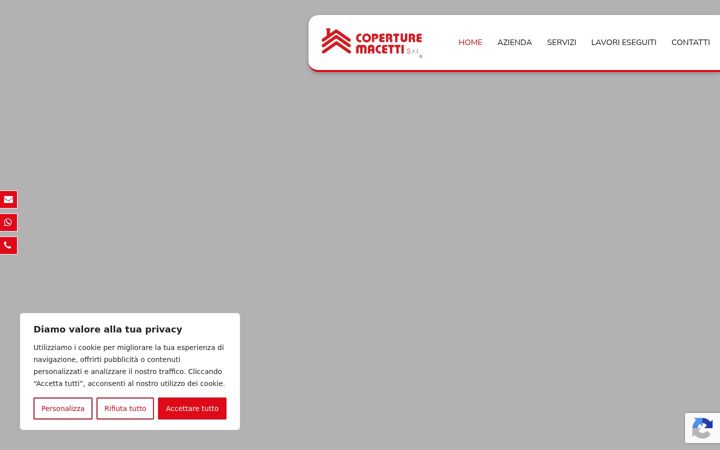 Screenshot of coperturemacetti.it