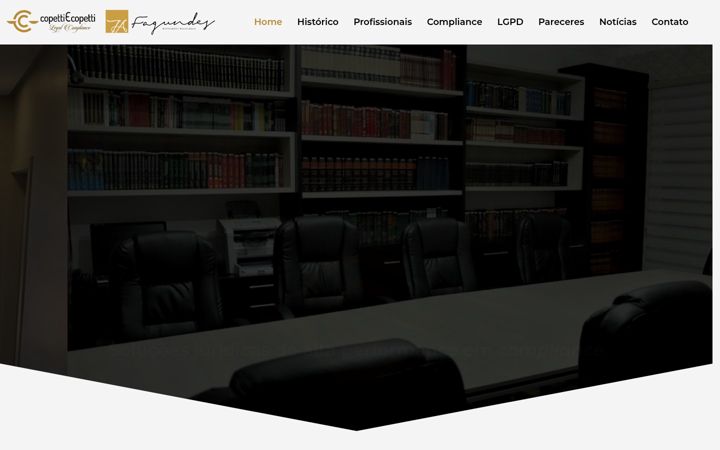 Screenshot of copettilegalcompliance.com.br