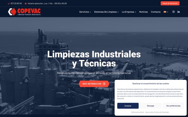 Screenshot of copevac.net