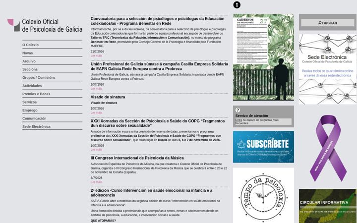 Screenshot of copgalicia.gal