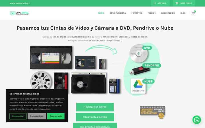 Screenshot of copiadigital.es
