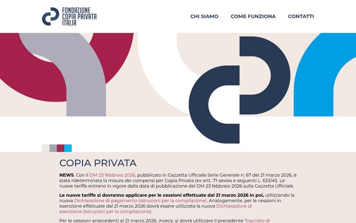 Screenshot of copiaprivataitalia.it