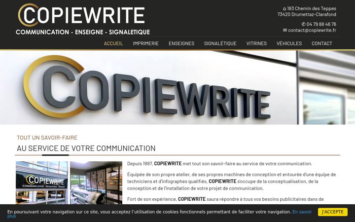 Screenshot of copiewrite.fr