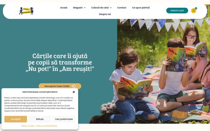Screenshot of copiiremarcabili.ro