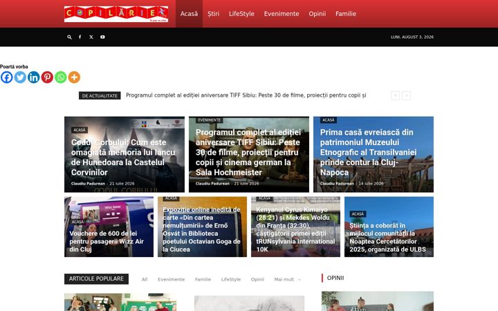 Screenshot of copilarie.org