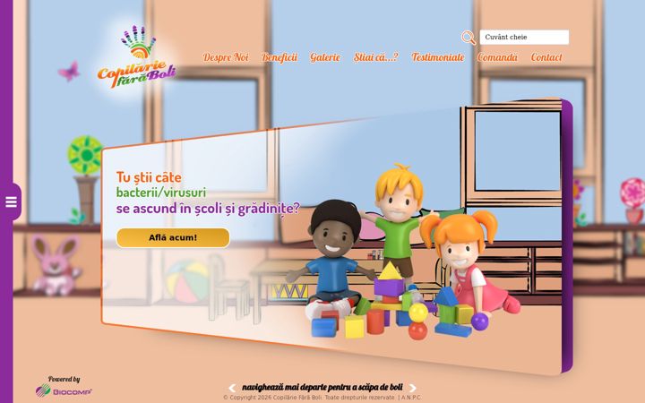 Screenshot of copilariefaraboli.ro