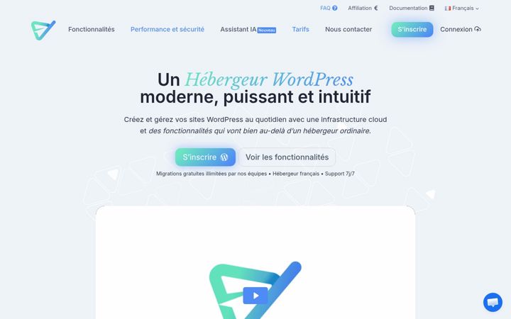 Screenshot di copilhost.fr