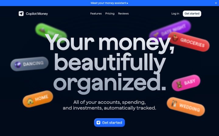 Screenshot of copilot.money