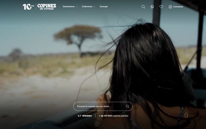 Screenshot of copinesdevoyage.com