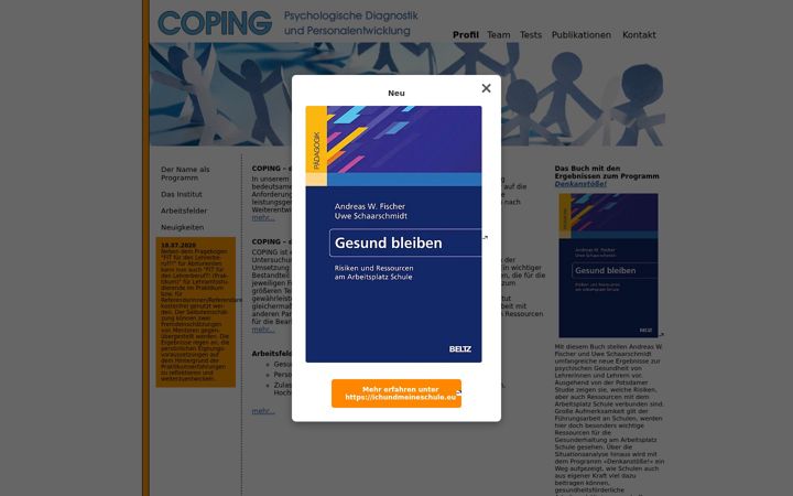 Screenshot of coping.at