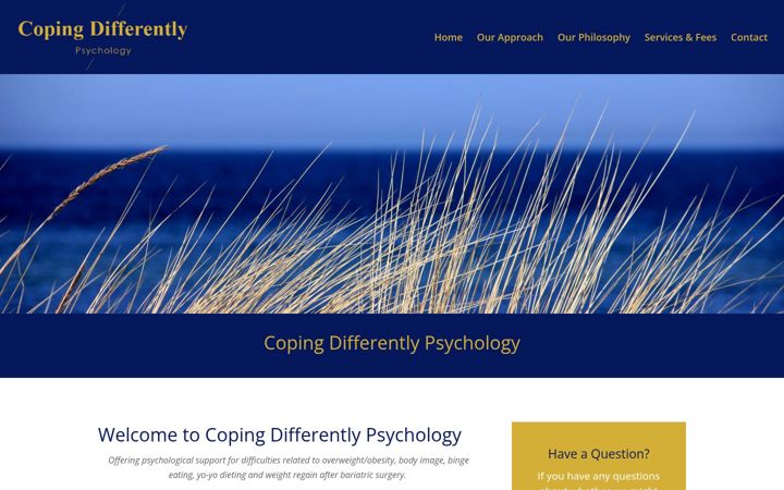 Screenshot of copingdifferently.com