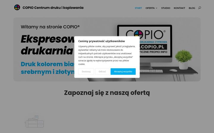 Screenshot of copio.pl