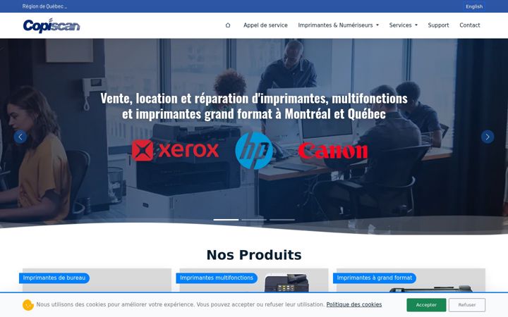 Screenshot of copiscan.com