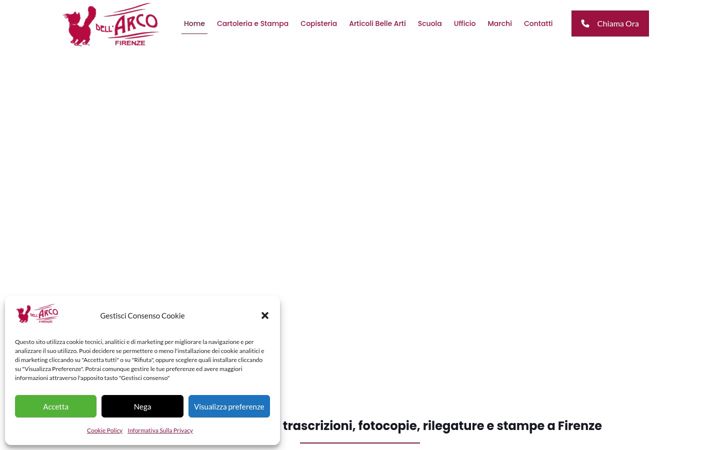 Ekrānuzņēmums no copisteriadellarco.it