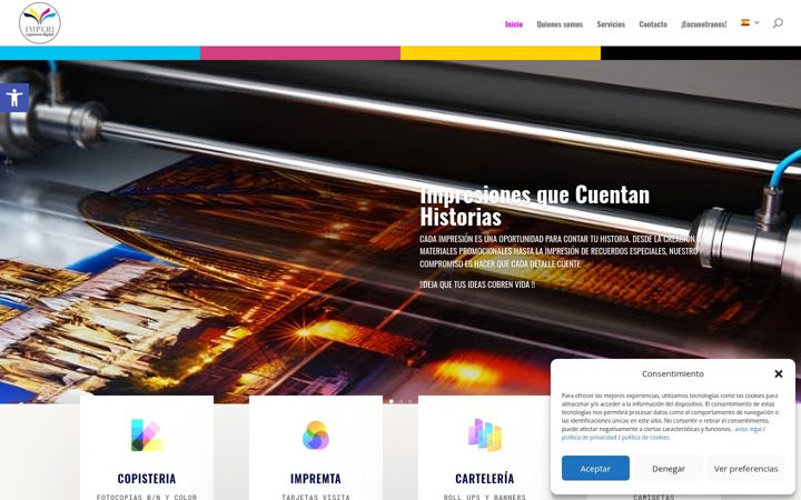 Screenshot of copisteriaimperi.com