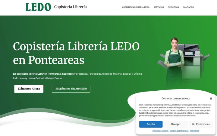 Screenshot of copisterialedo.es
