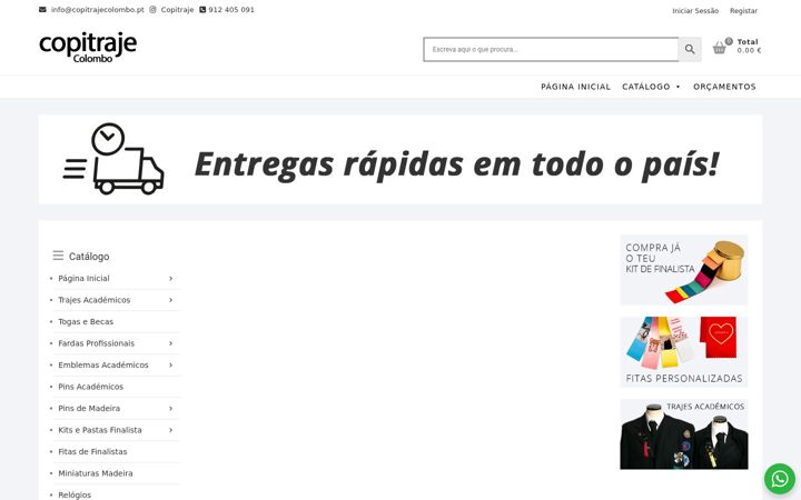 Screenshot of copitrajecolombo.pt