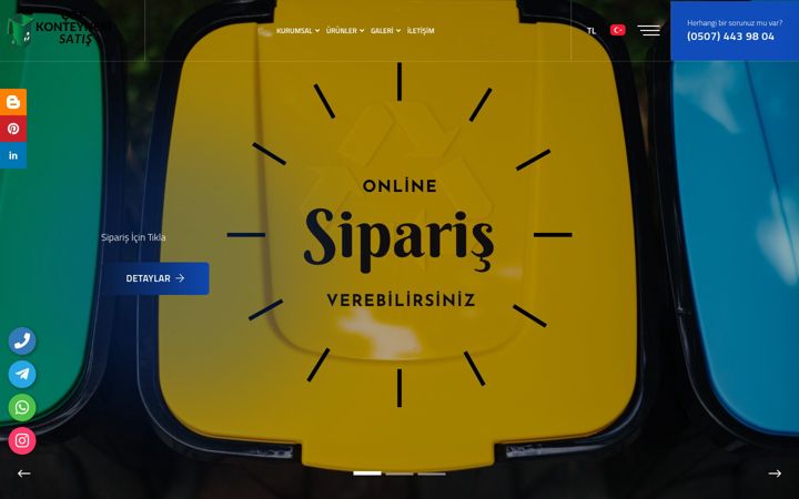 Screenshot of copkonteynerisatis.com