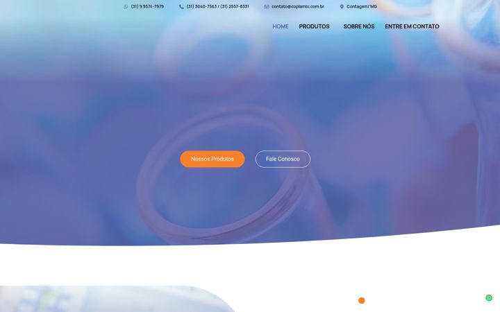 Screenshot of coplamix.com.br