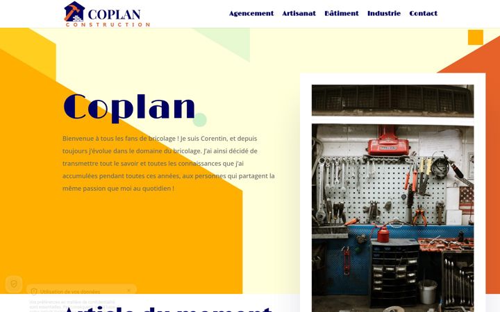 Screenshot of coplan.fr