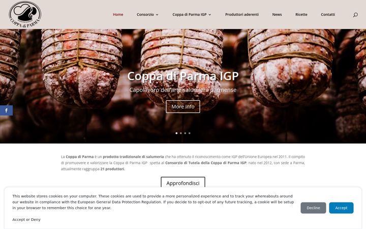 Screenshot of coppadiparmaigp.com
