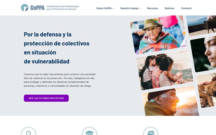 Kuvakaappaus sivustosta coppaprevencion.org