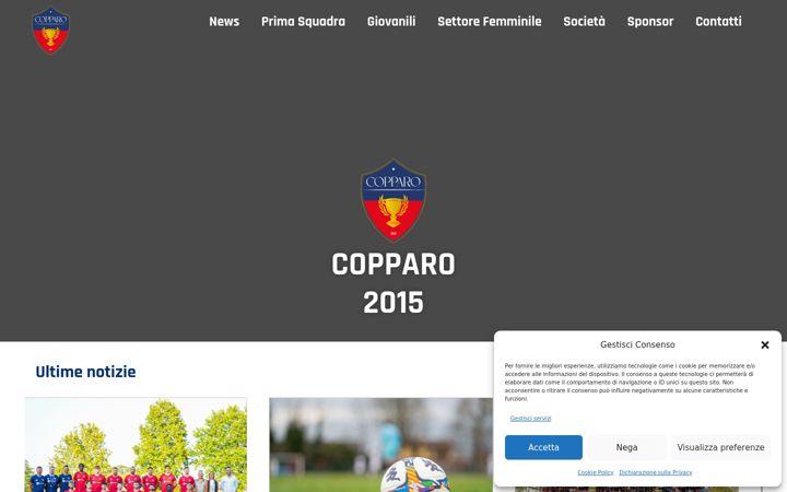 Posnetek zaslona copparo2015.it